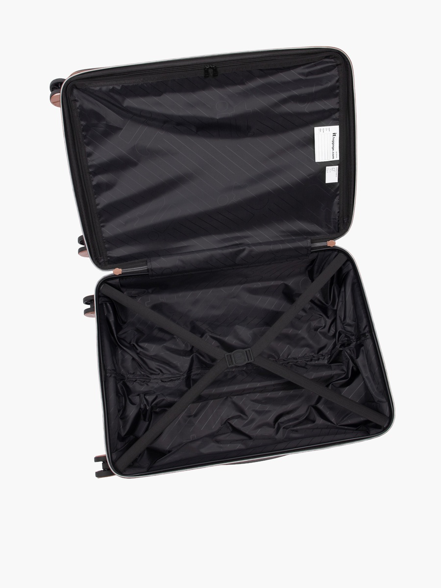 Textured Hardcase Luggage Trolley with Retractable Handle