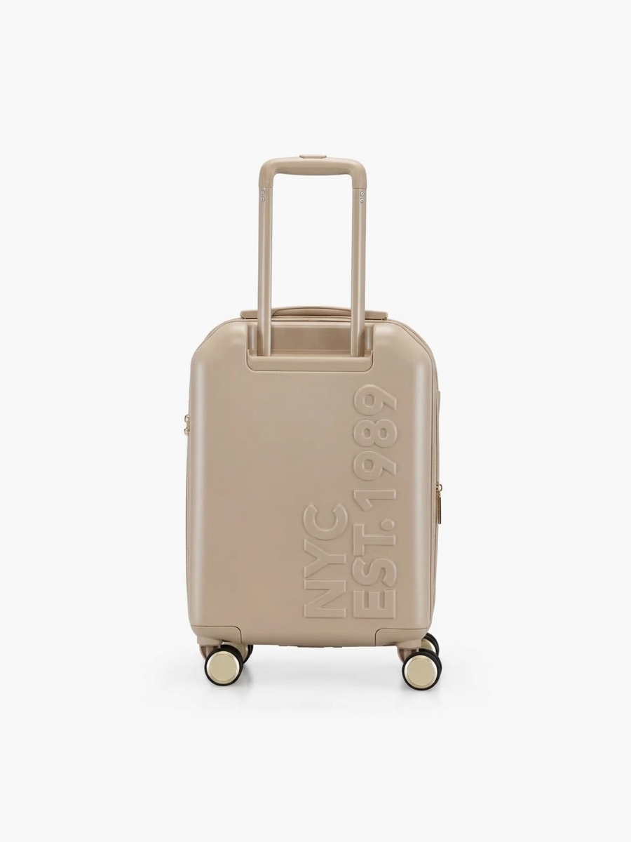 Textured Hardcase Luggage Trolley with Retractable Handle
