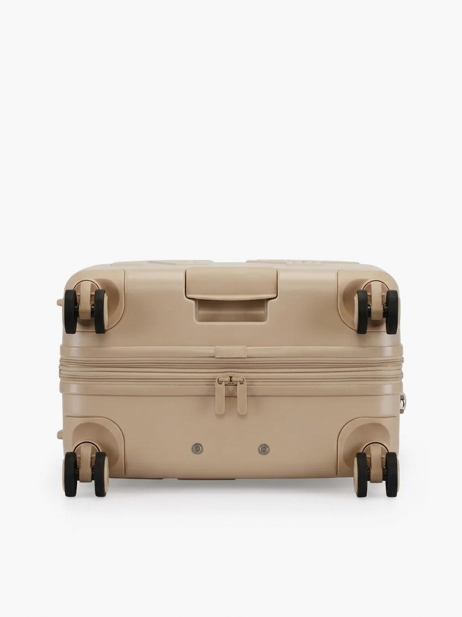 Textured Hardcase Luggage Trolley with Retractable Handle
