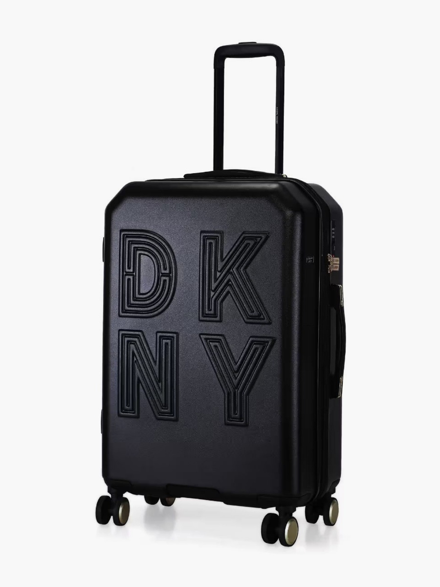 Textured Hardcase Luggage Trolley with Retractable Handle