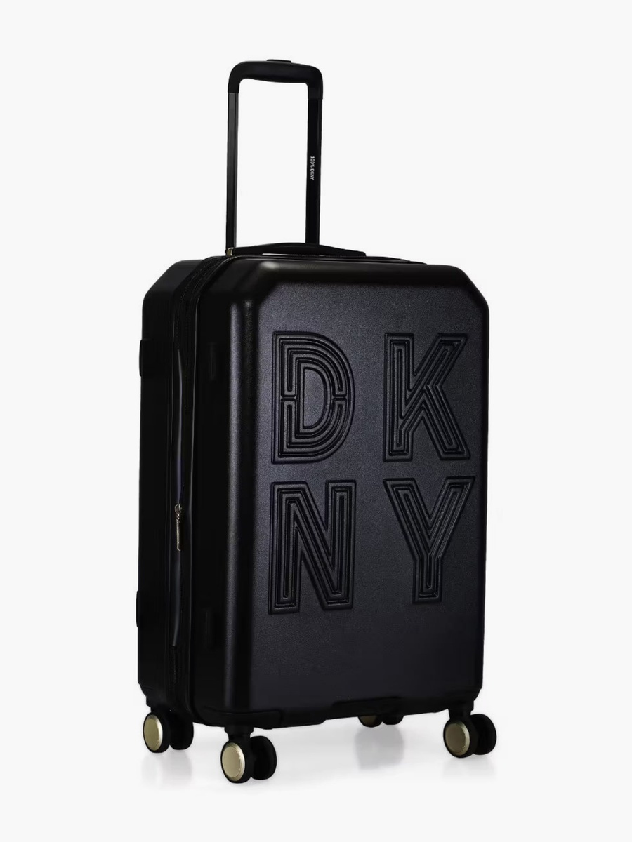 Textured Hardcase Luggage Trolley with Retractable Handle