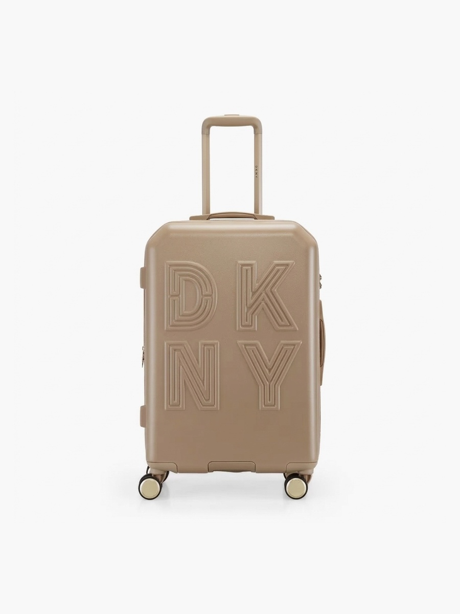 Textured Hardcase Luggage Trolley with Retractable Handle