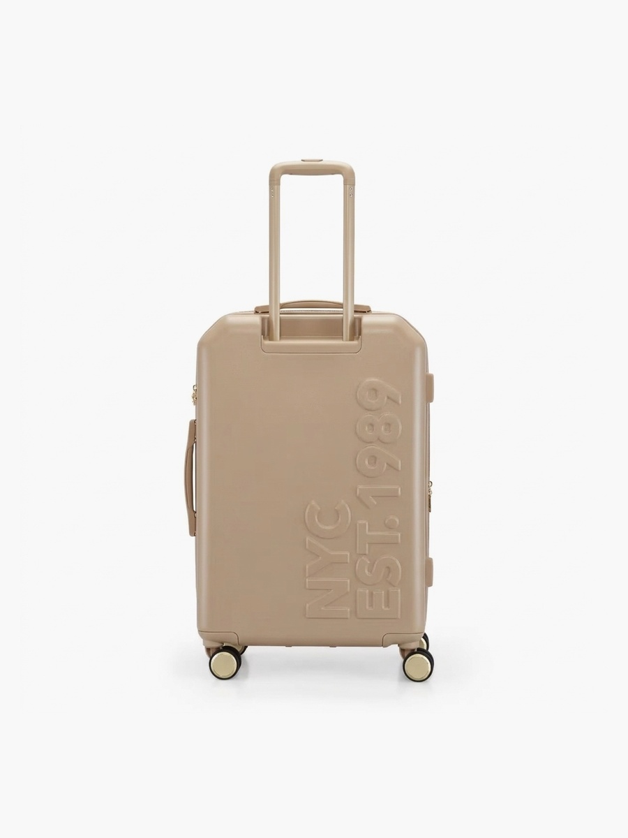 Textured Hardcase Luggage Trolley with Retractable Handle
