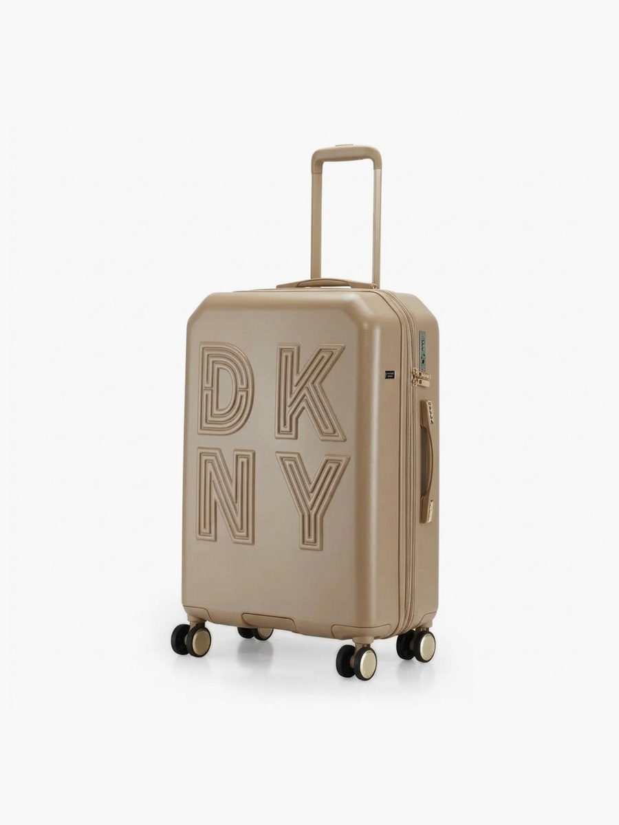 Textured Hardcase Luggage Trolley with Retractable Handle