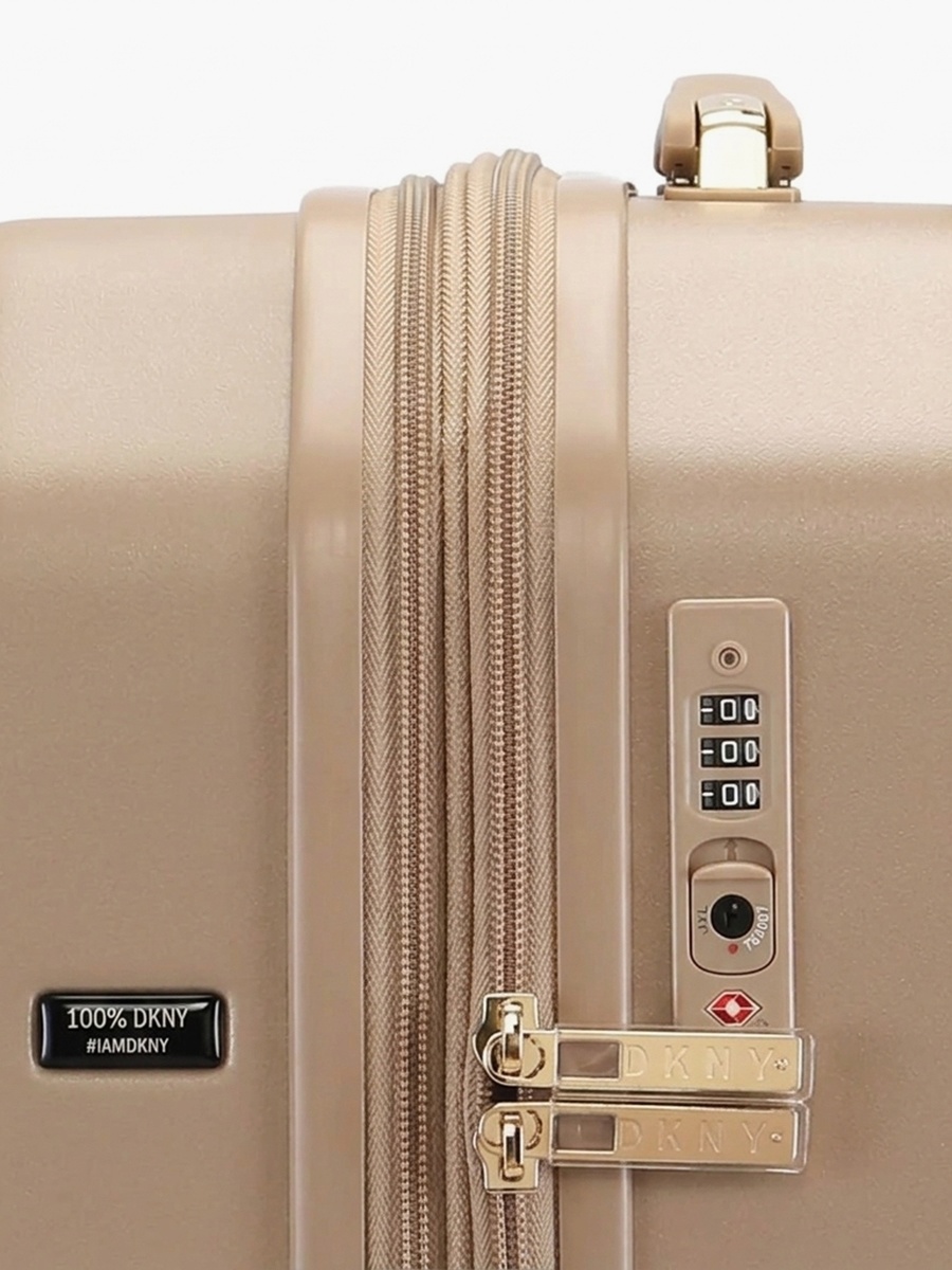 Textured Hardcase Luggage Trolley with Retractable Handle