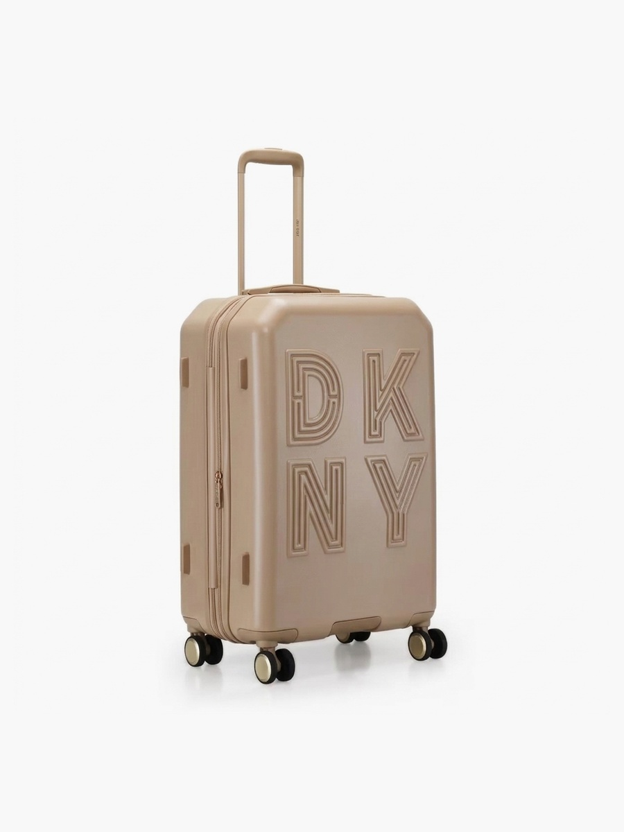 Textured Hardcase Luggage Trolley with Retractable Handle