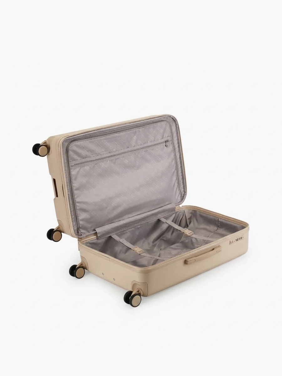 Textured Hardcase Luggage Trolley with Retractable Handle