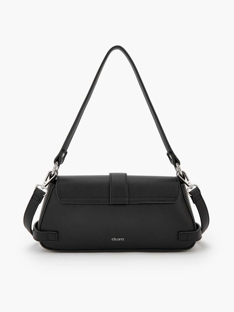 Buckle Detail Crossbody Bag with Button Closure
