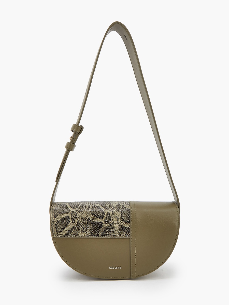 Textured Crossbody Bag with Zip Closure