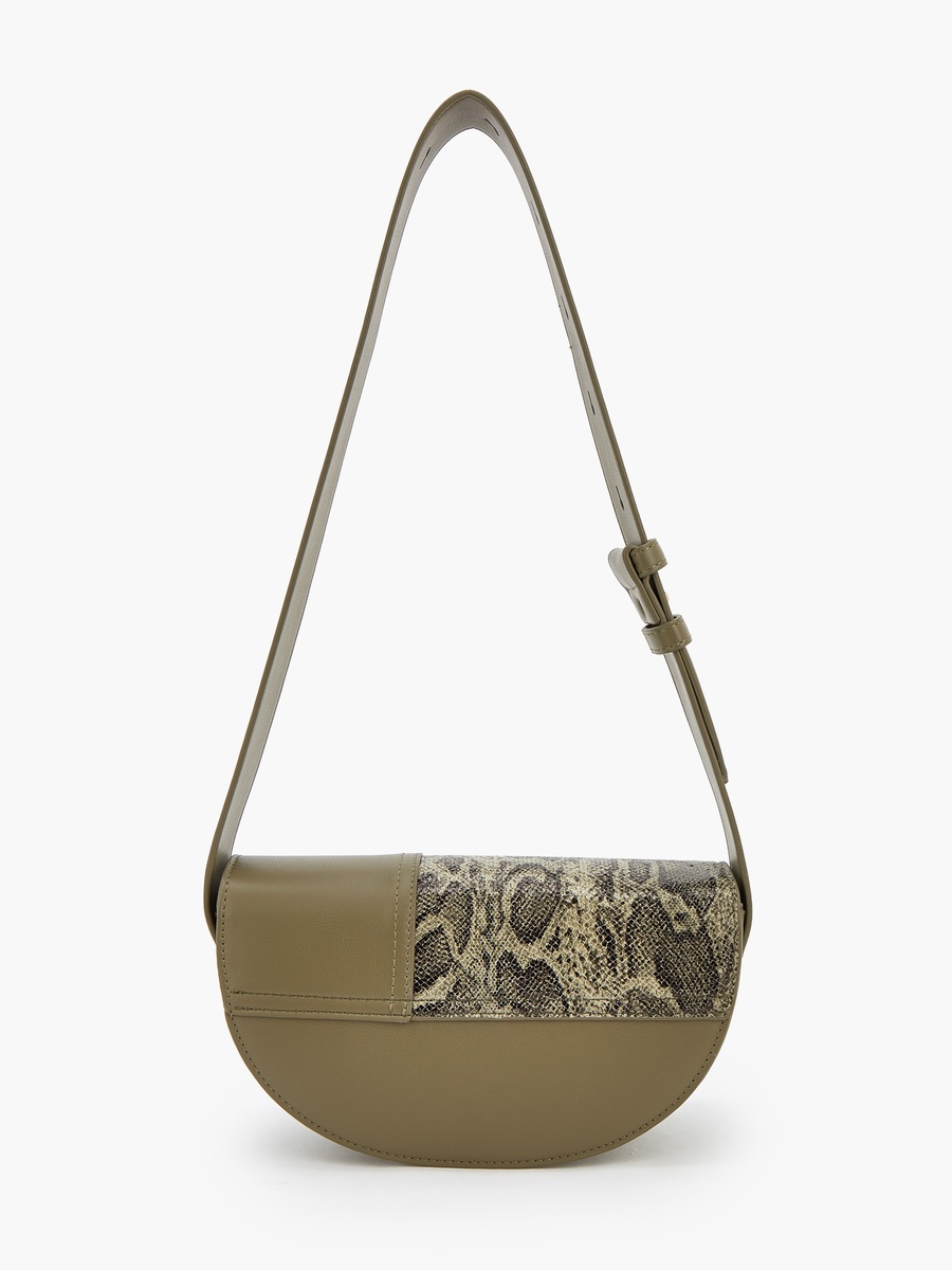 Textured Crossbody Bag with Zip Closure