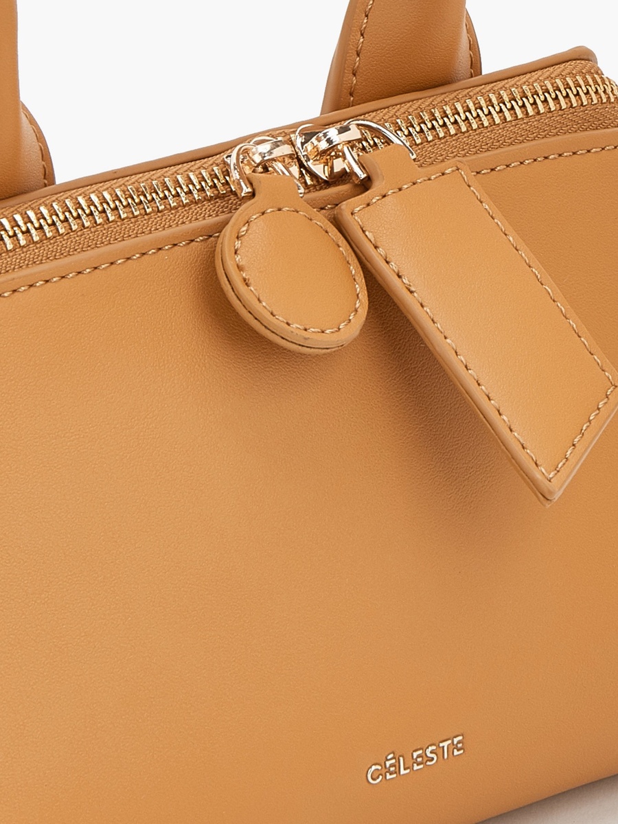 Textured Tote Bag with Detachable Strap