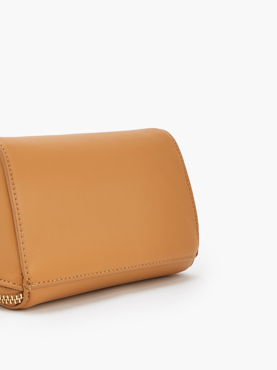 Textured Tote Bag with Detachable Strap