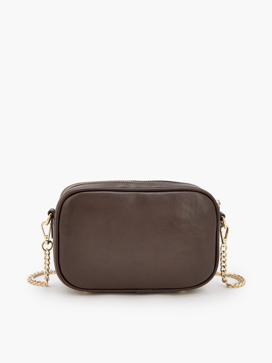 Animal Print Crossbody Bag with Zip Closure