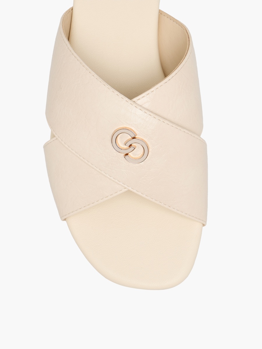 Women Cross Strap Slide Sandals