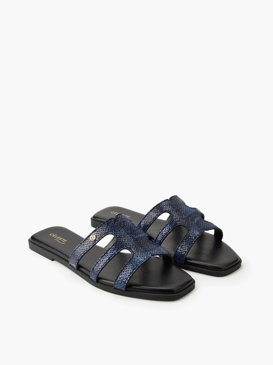 Women Animal Print Slip-On Sandals