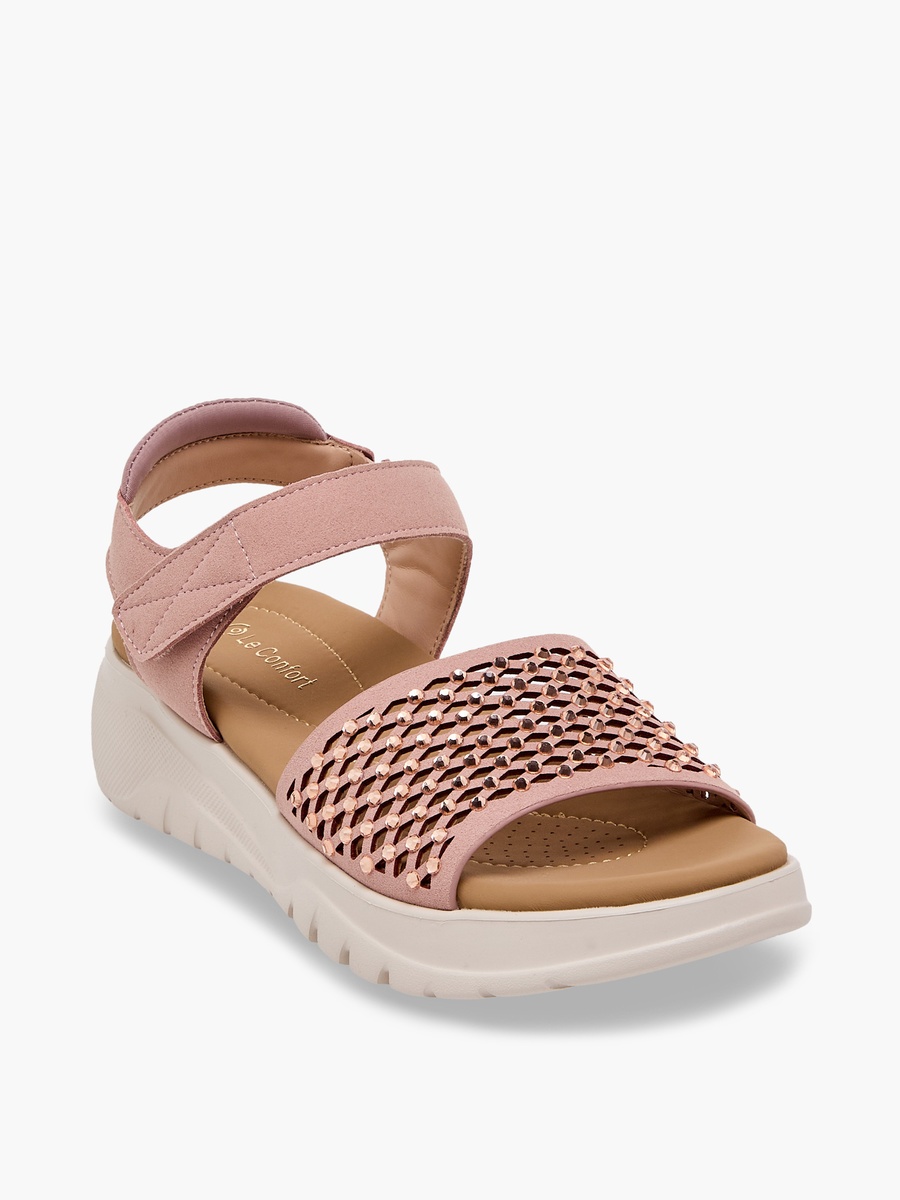 Women Rhinestone Embellished Comfort Sandals