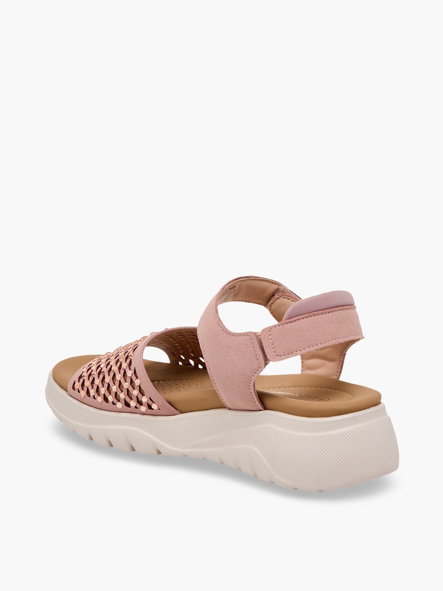 Women Rhinestone Embellished Comfort Sandals