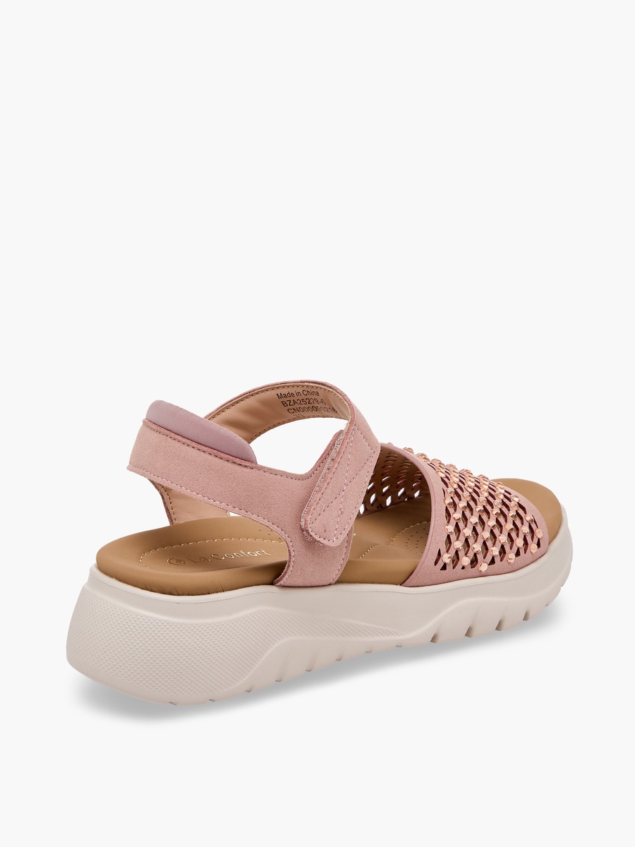 Women Rhinestone Embellished Comfort Sandals