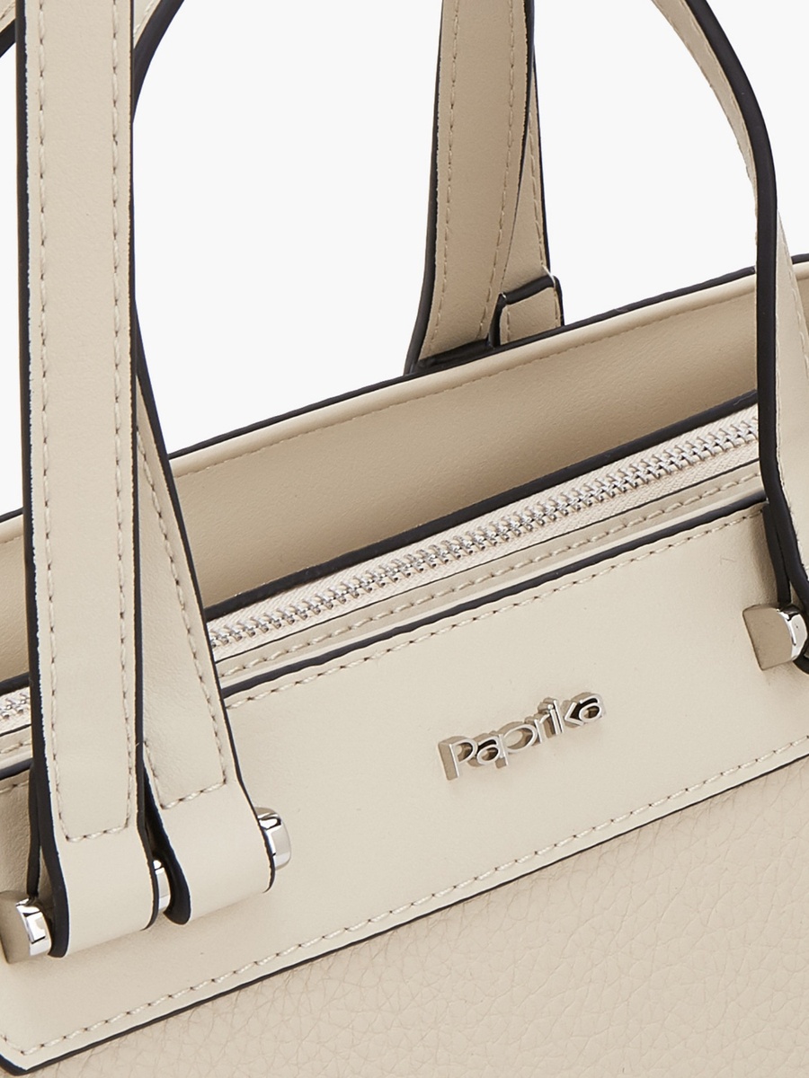 Textured Tote Bag with Double Handle