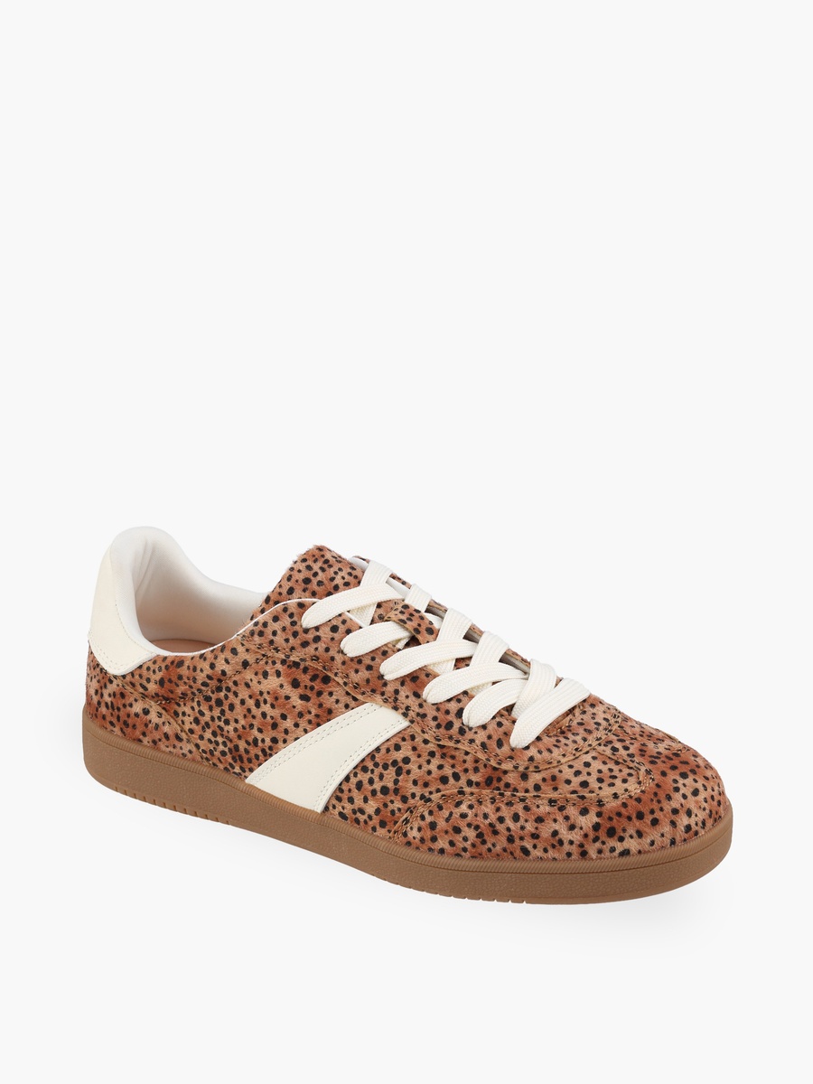 Women Animal Print Lace-Up Sneakers