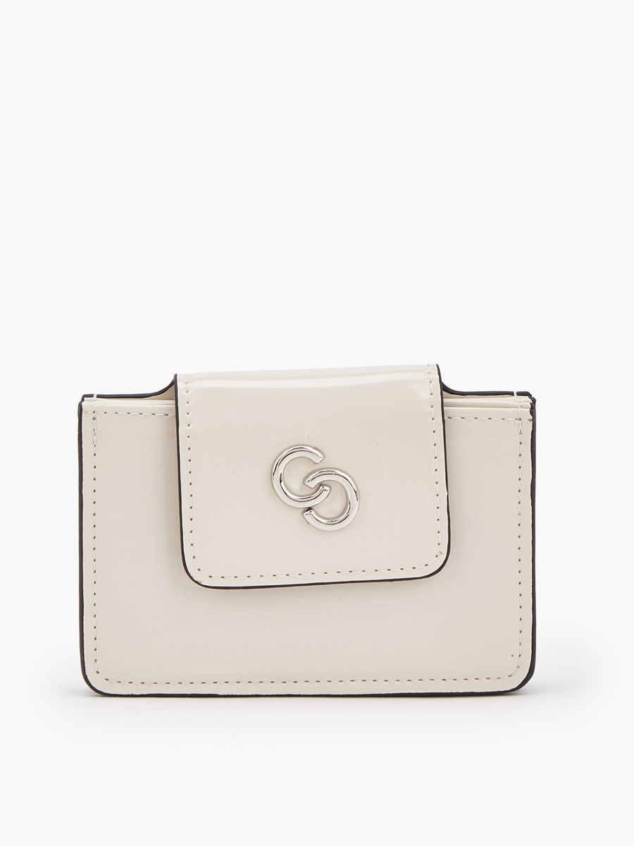Solid Card Holder with Flap Closure
