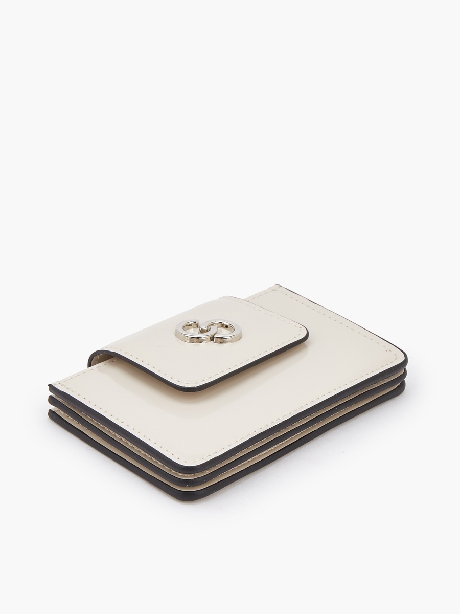 Solid Card Holder with Flap Closure