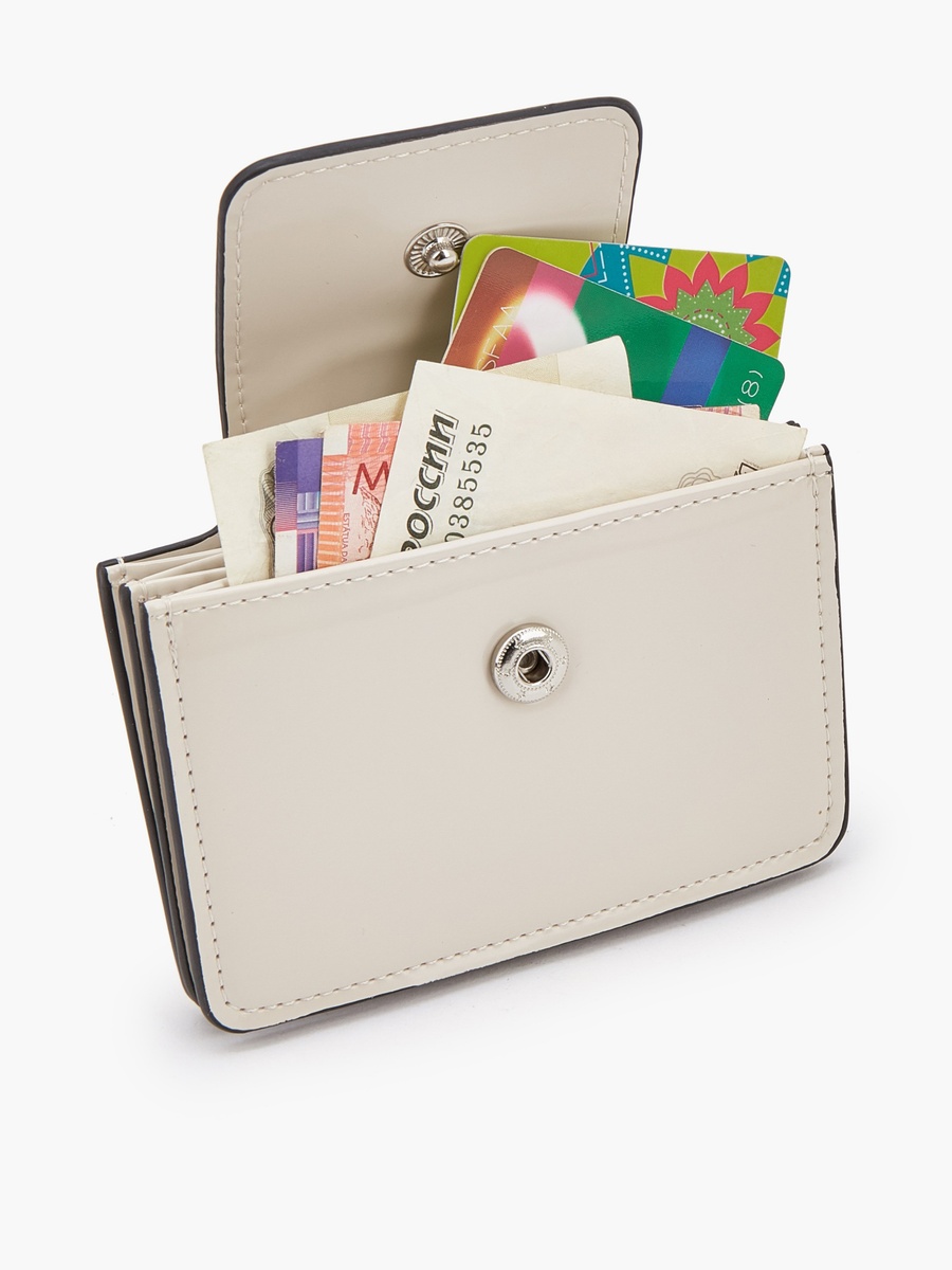 Solid Card Holder with Flap Closure
