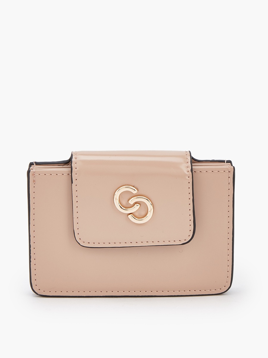 Solid Card Holder with Flap Closure