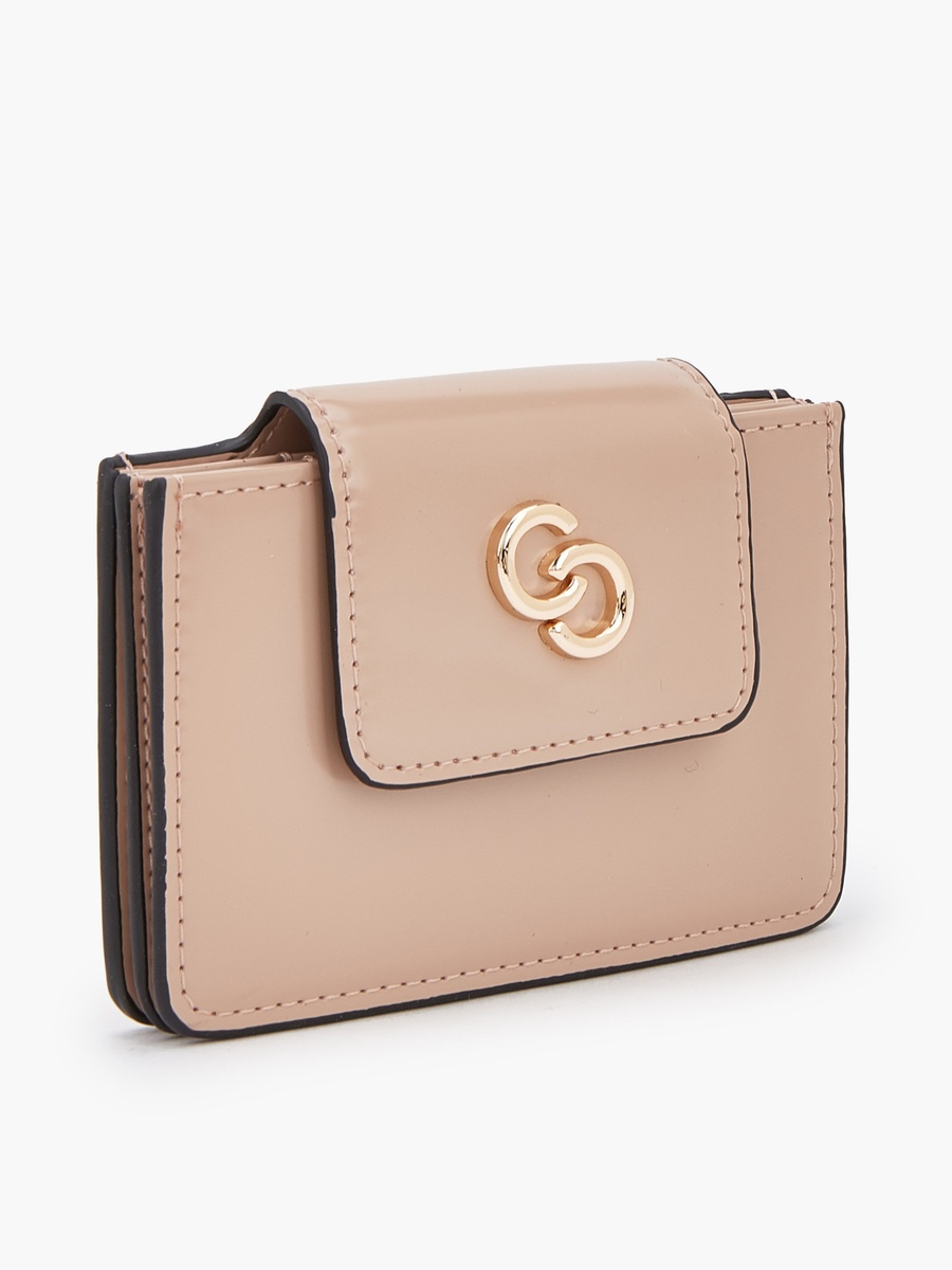 Solid Card Holder with Flap Closure