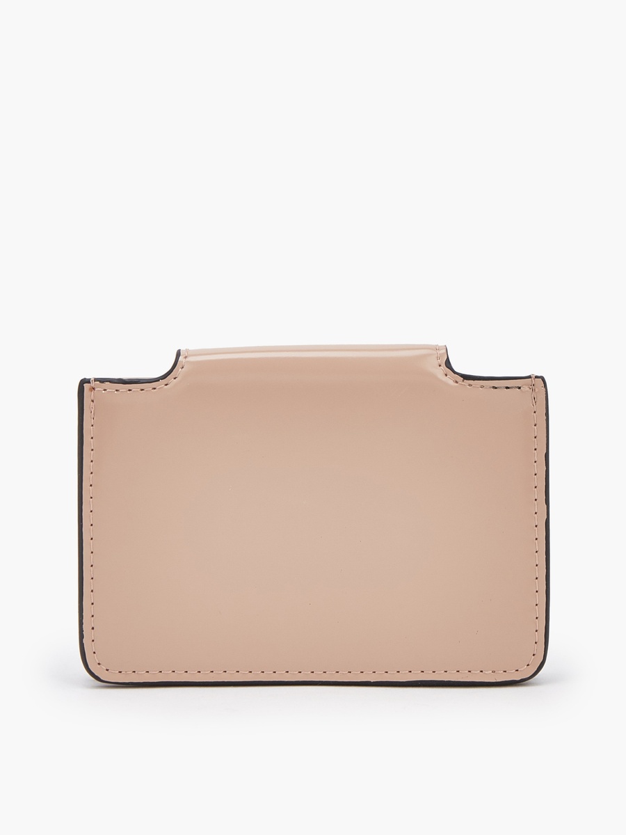 Solid Card Holder with Flap Closure