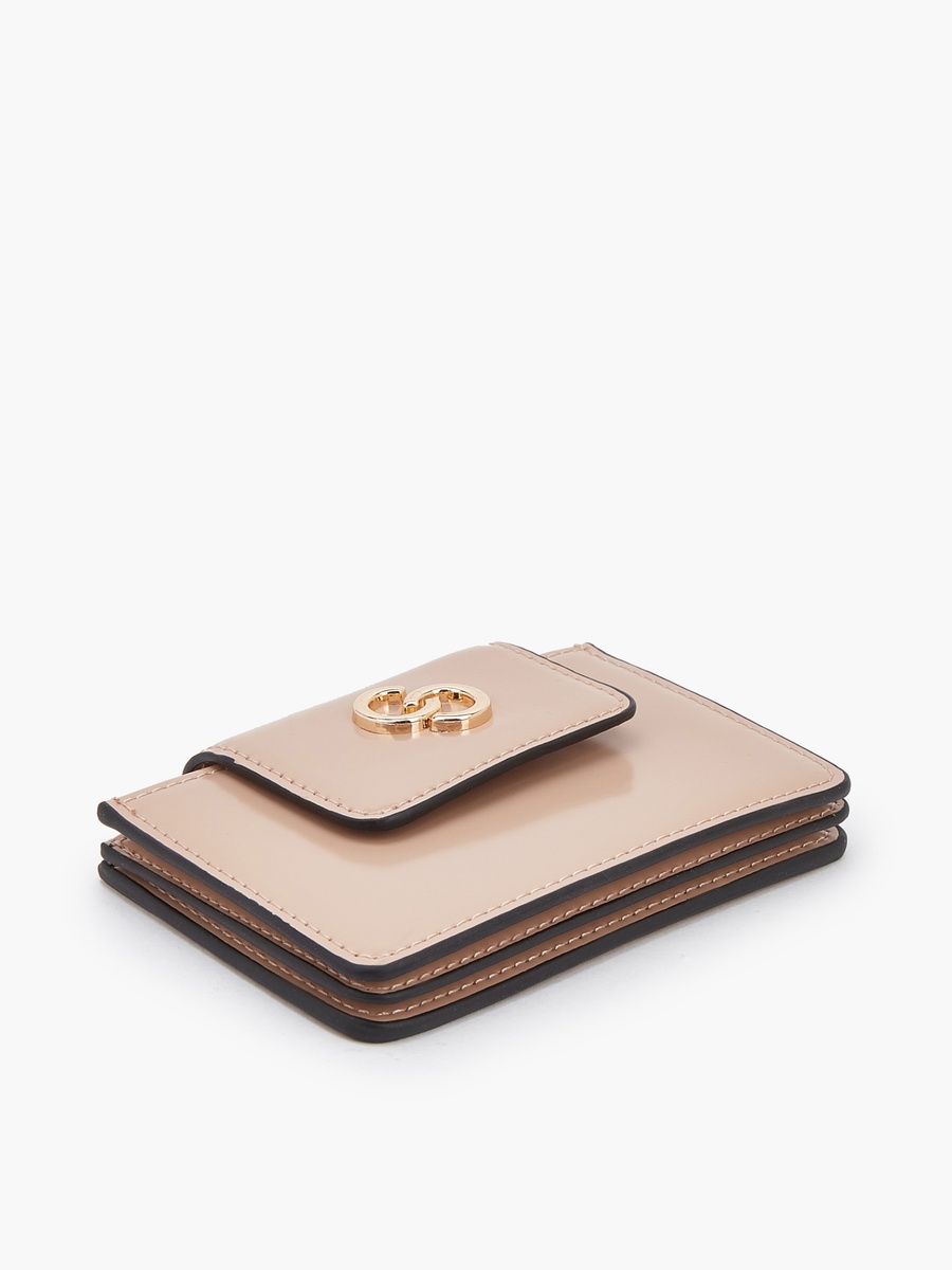 Solid Card Holder with Flap Closure