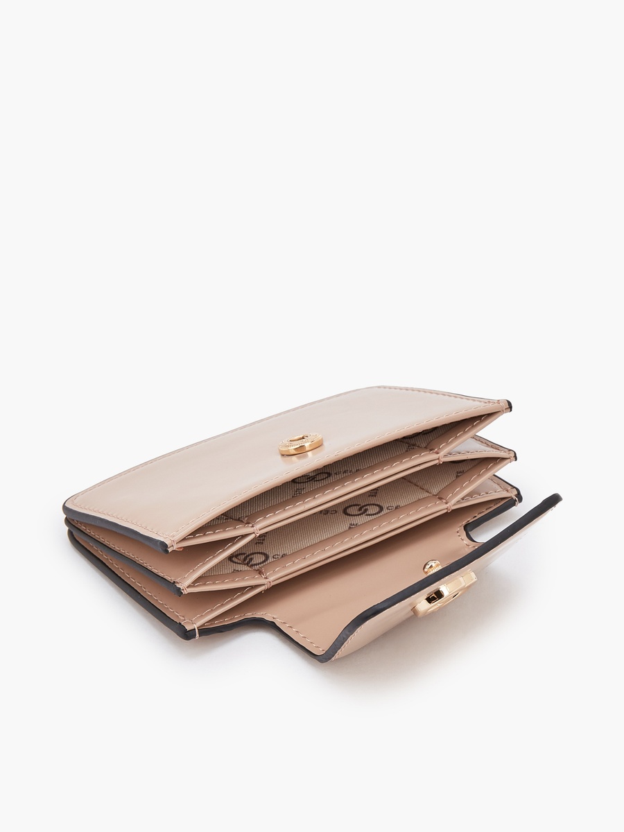 Solid Card Holder with Flap Closure