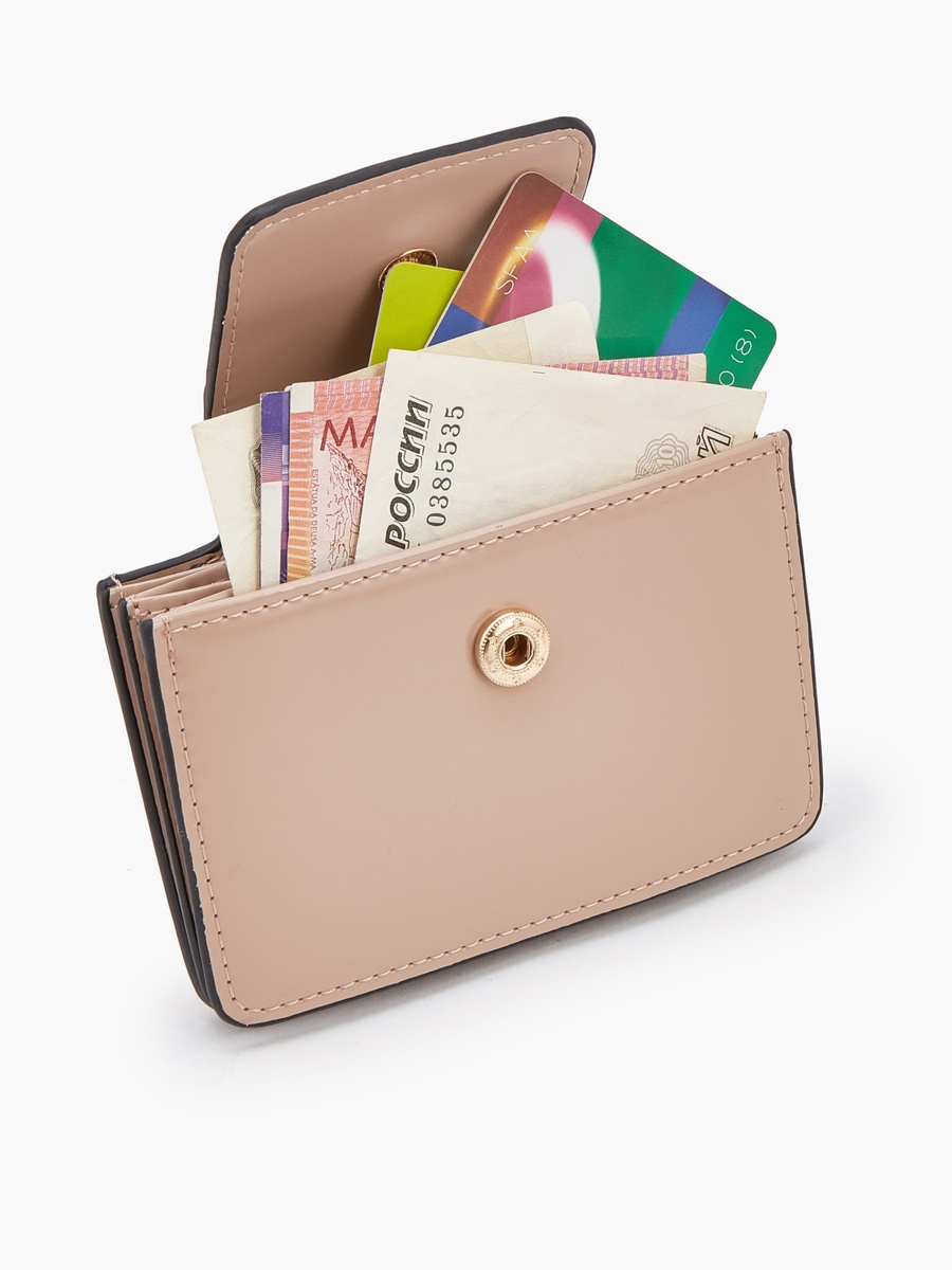 Solid Card Holder with Flap Closure