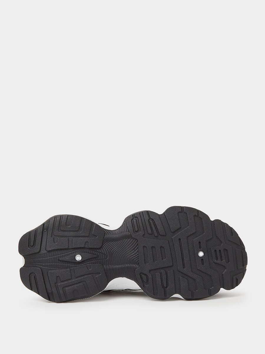 Black Chunky Mesh Sport Sneakers