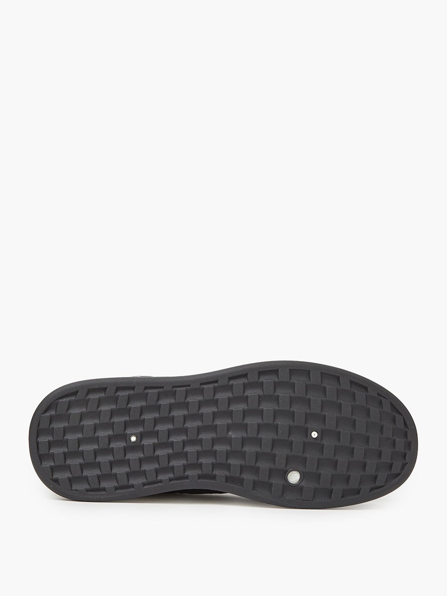 Black Lace-Up Urban Sports Sneakers