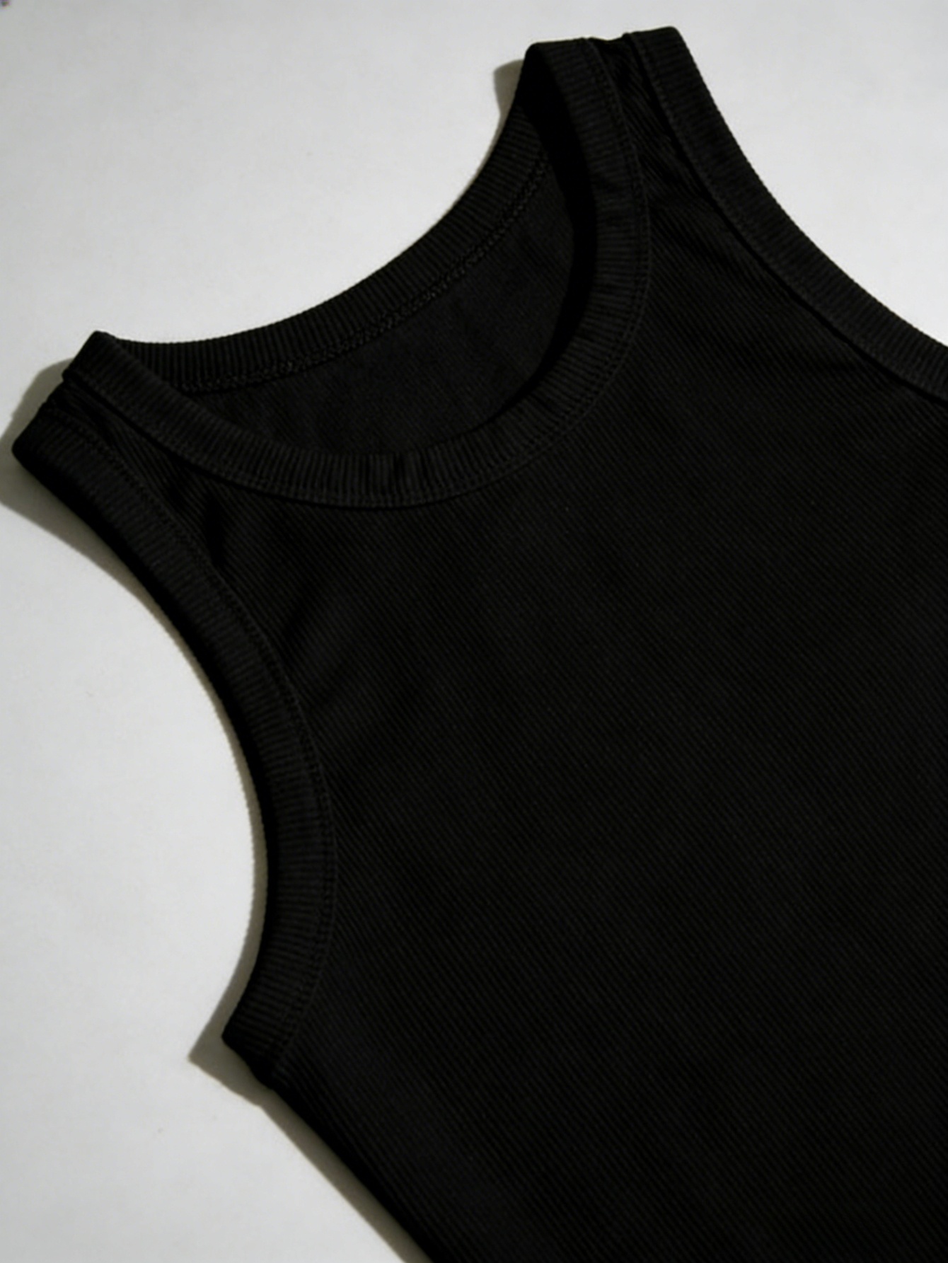 Pack of 3 - Black Plain Athletic Tank Top