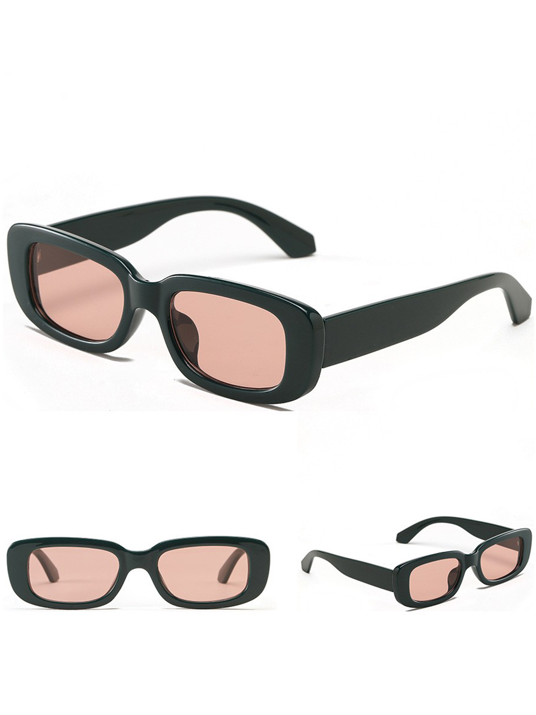 Green Rectangle Sunglasses