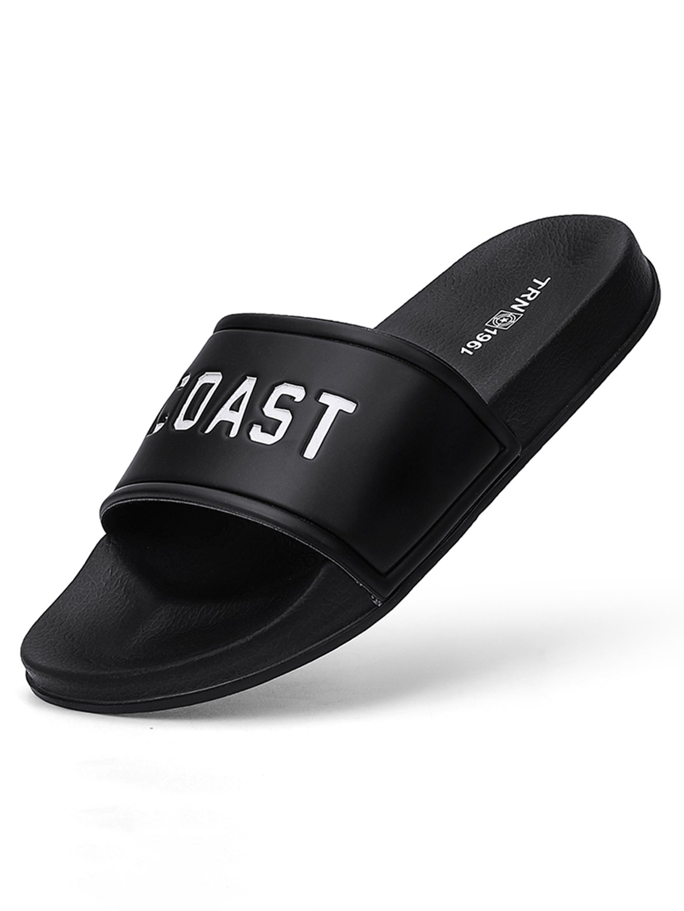 Men Black West Coast Slide Sandals