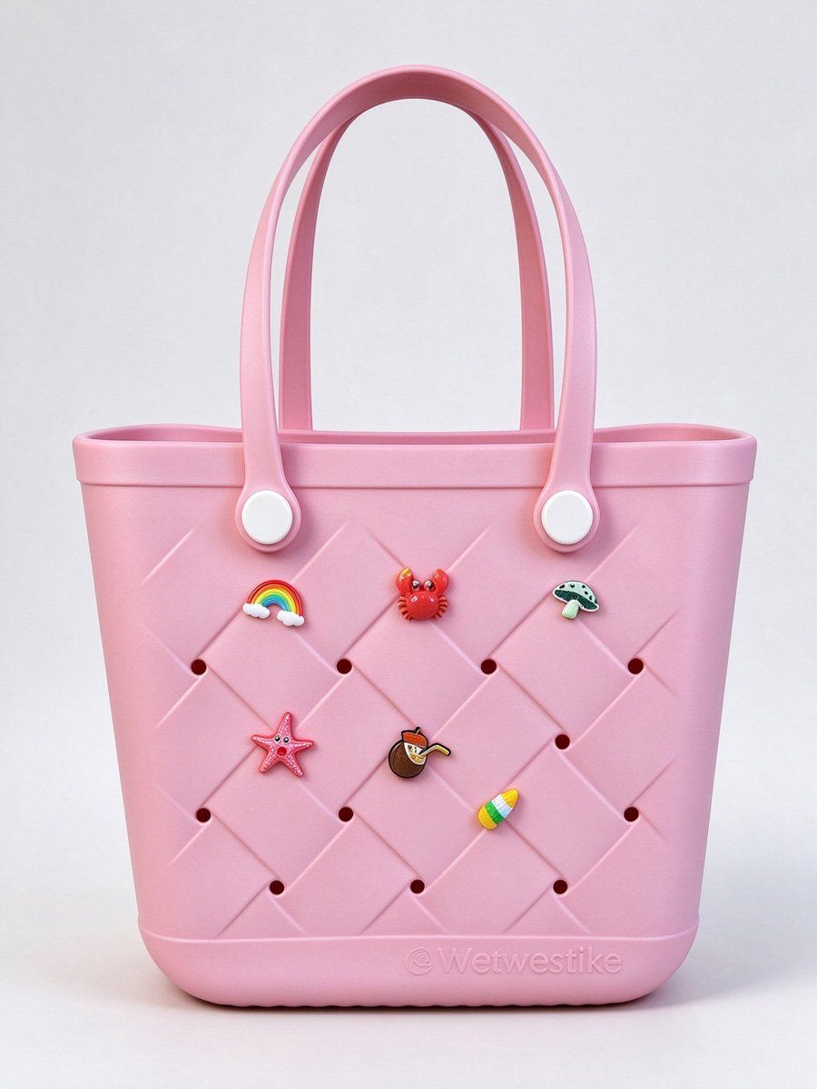Light Pink Tote Bag with Dual Handle