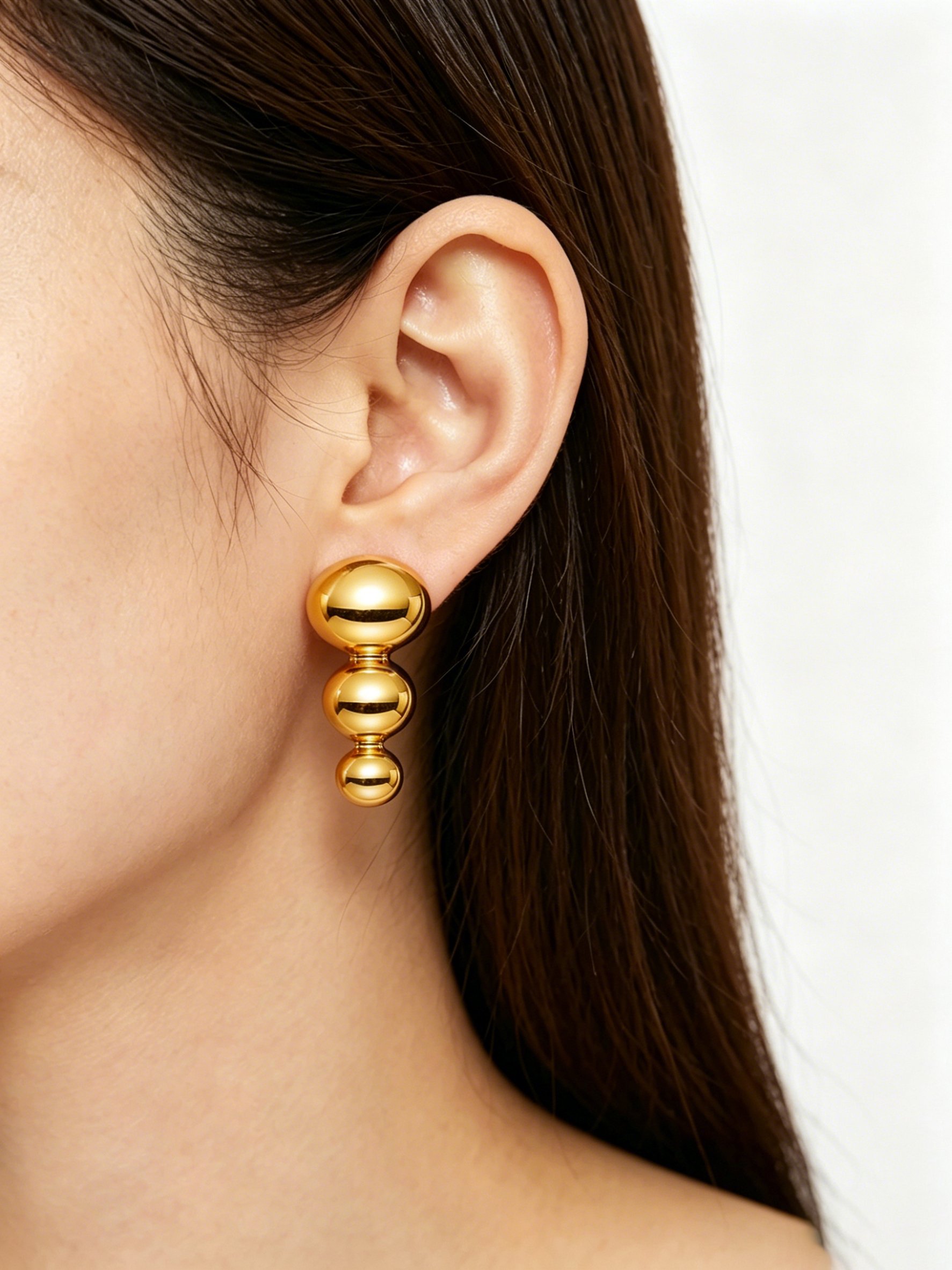 Gold Tone Dangler Earrings