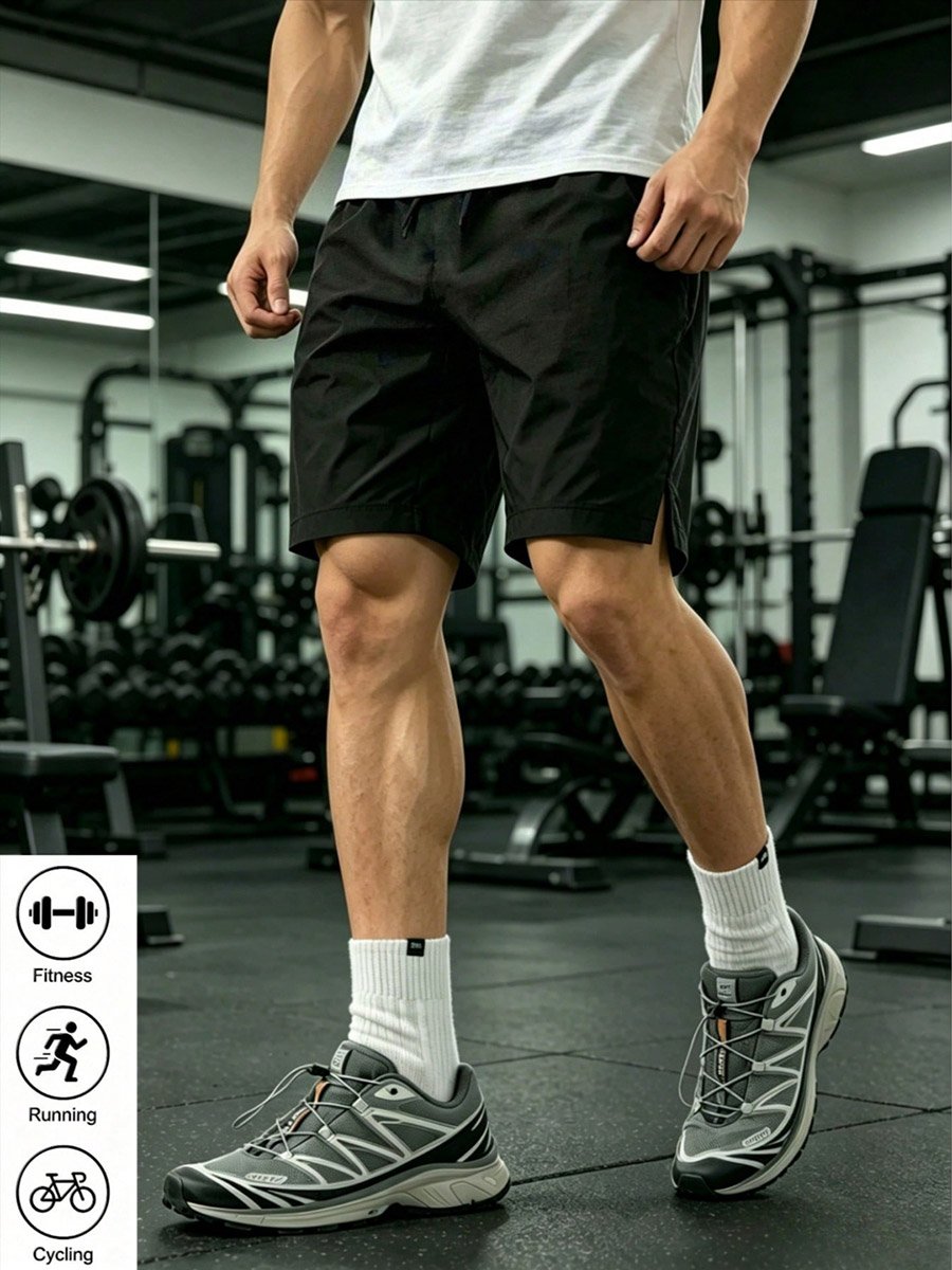 Men Basic Tank and Solid Shorts Co-ord Set