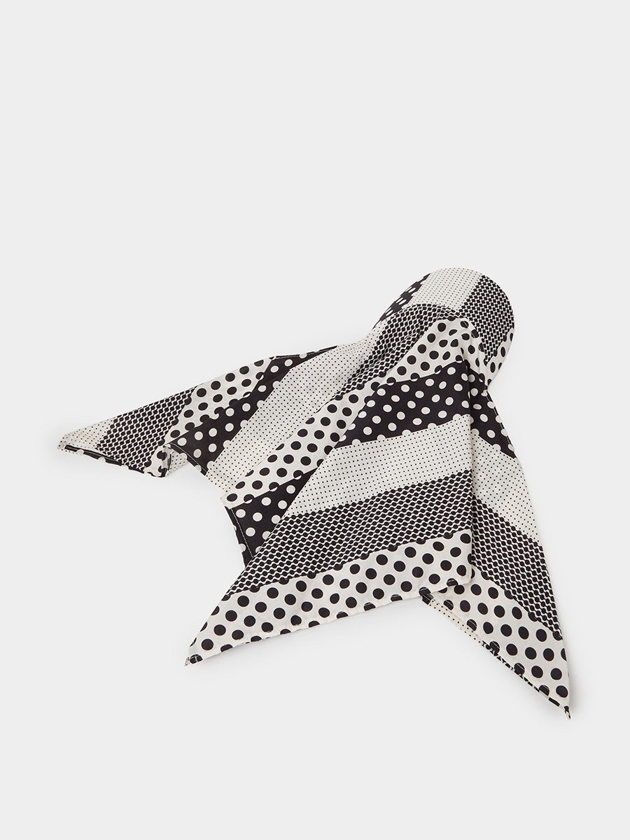 Multi-Color Polka Dot Scarf Cap