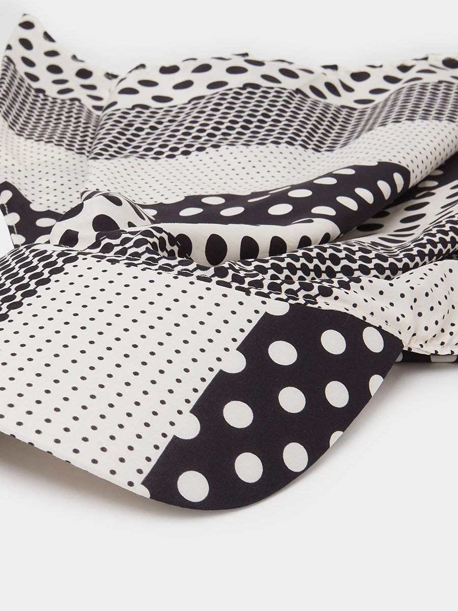 Multi-Color Polka Dot Scarf Cap