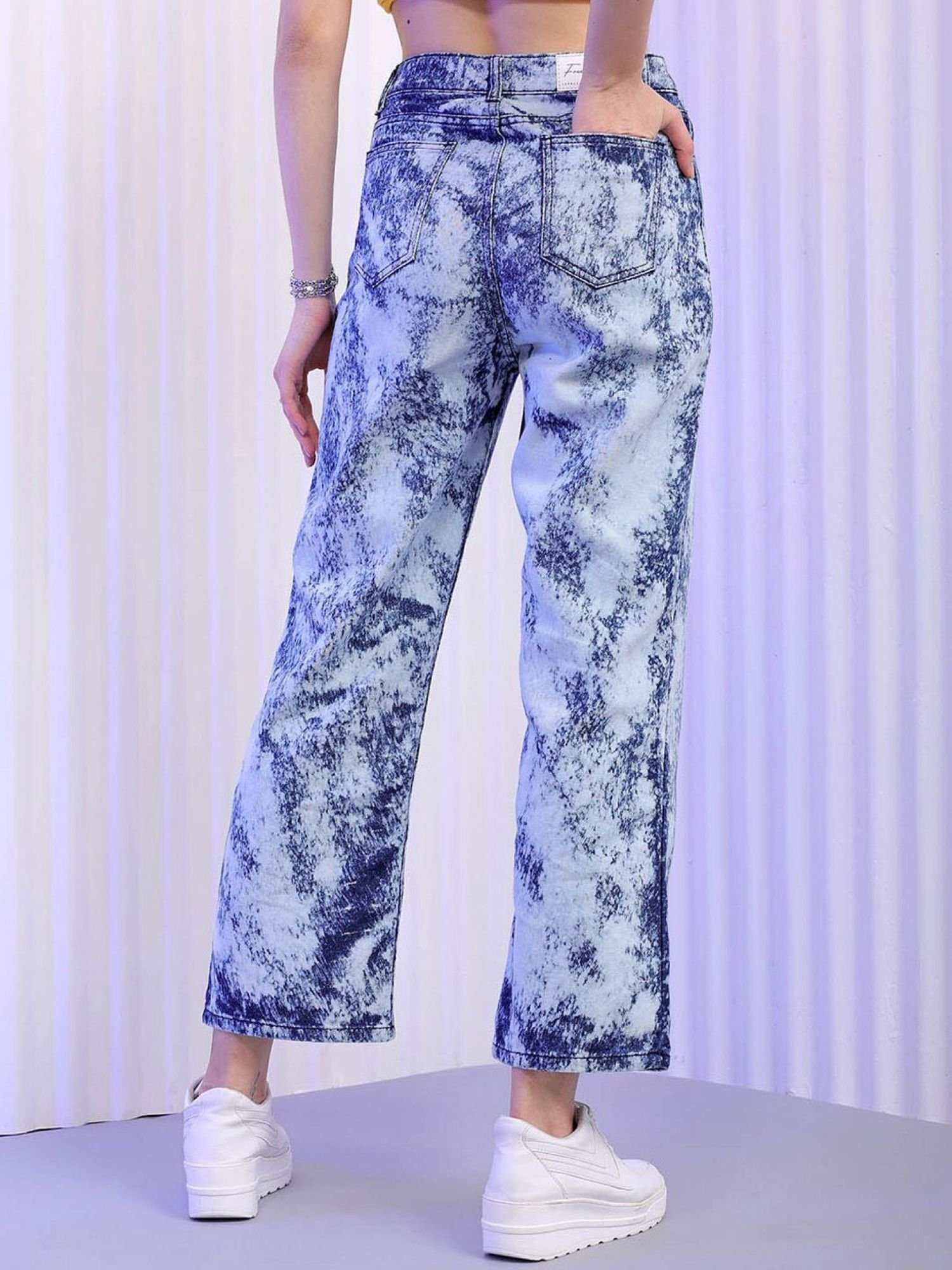 White Wide Leg High-Rise Jeans