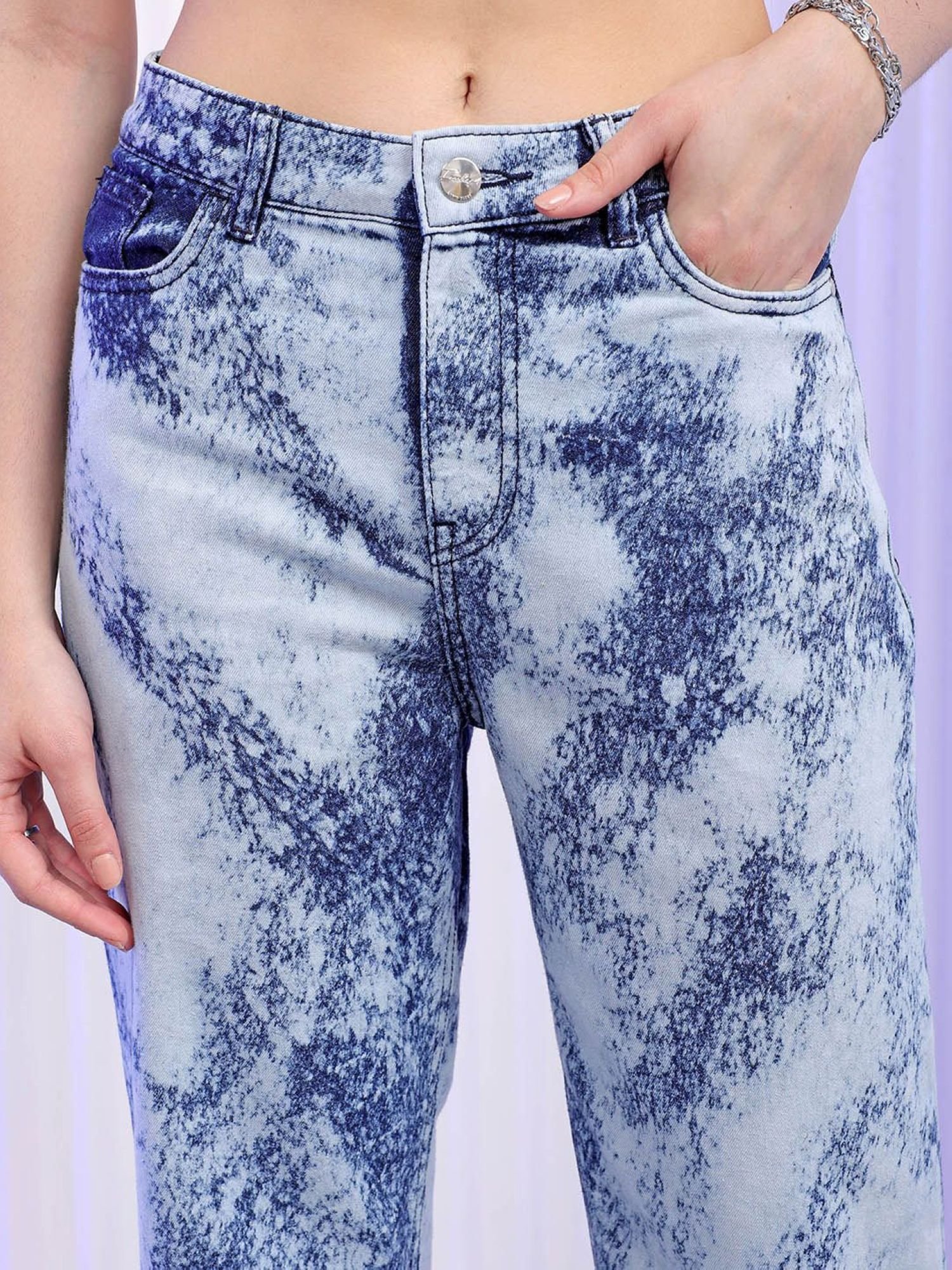 White Wide Leg High-Rise Jeans