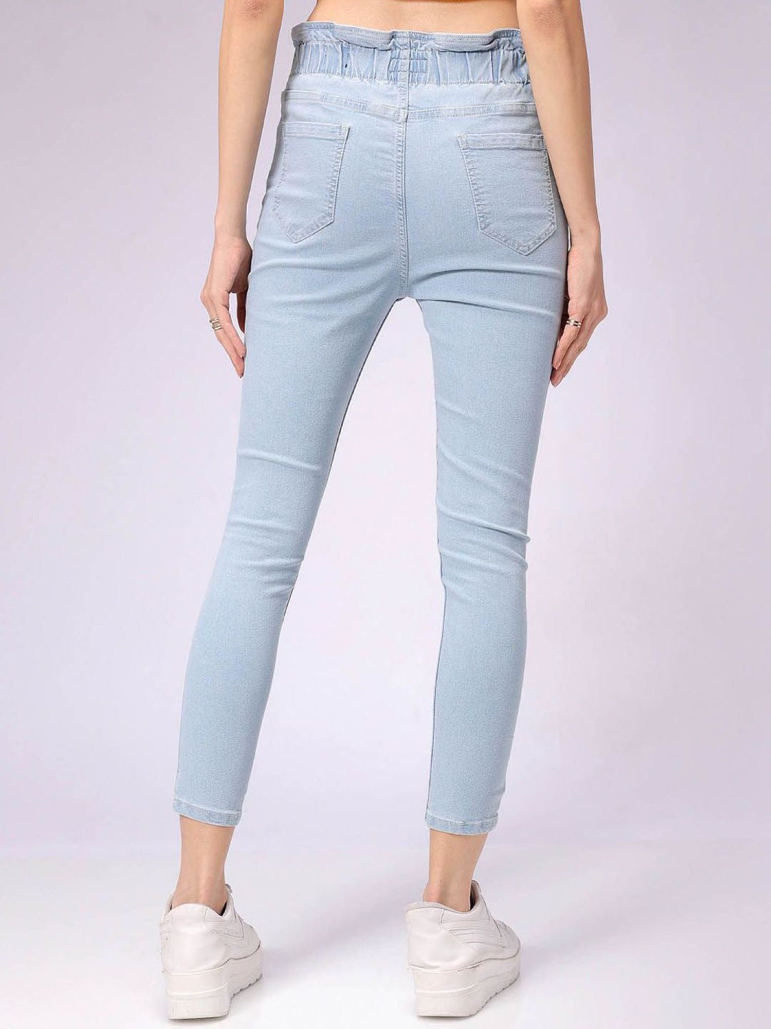 Blue Skinny Fit High-Rise Stretchable Jeans