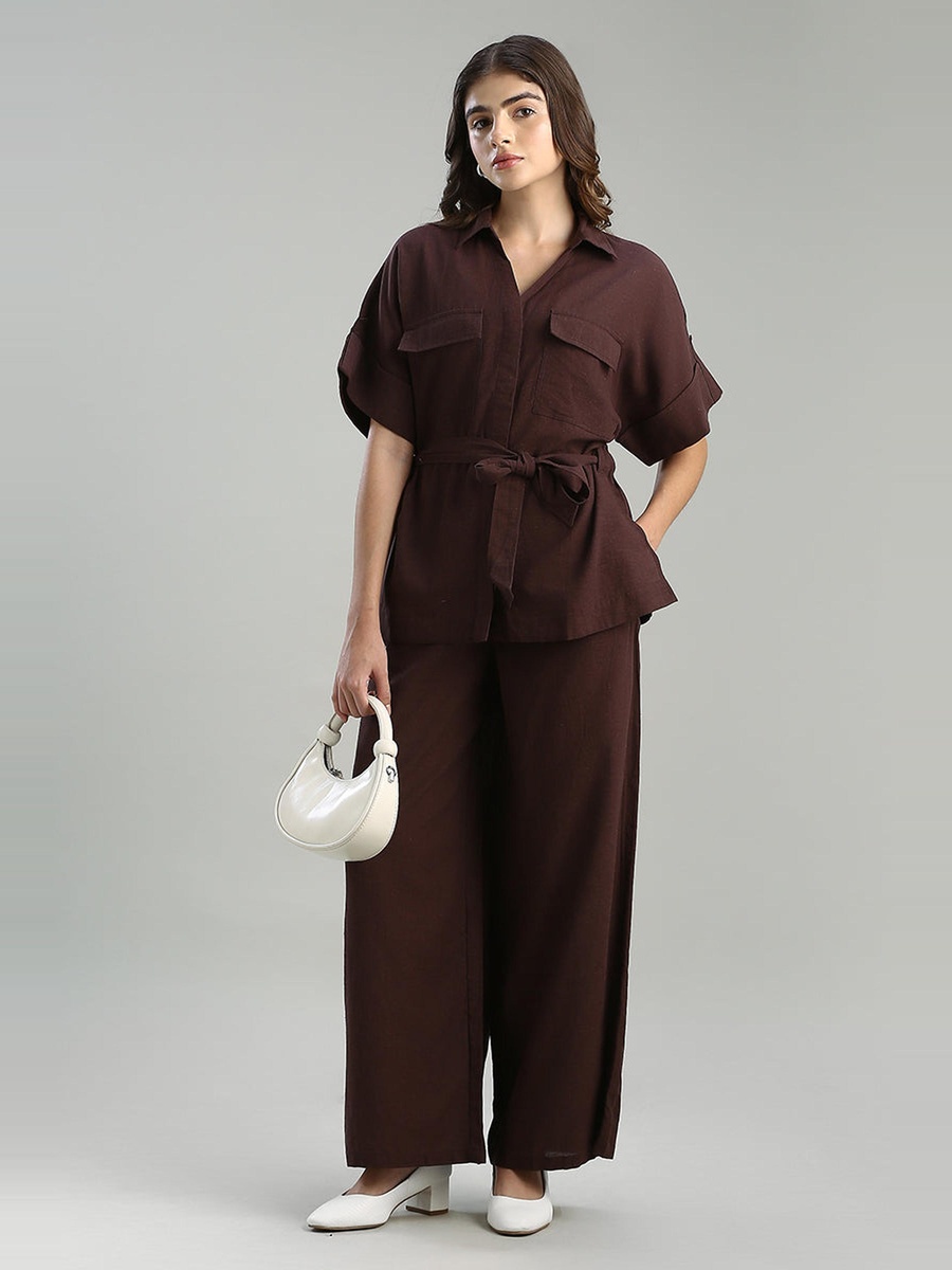 Relaxed Fit Wide Leg Pants