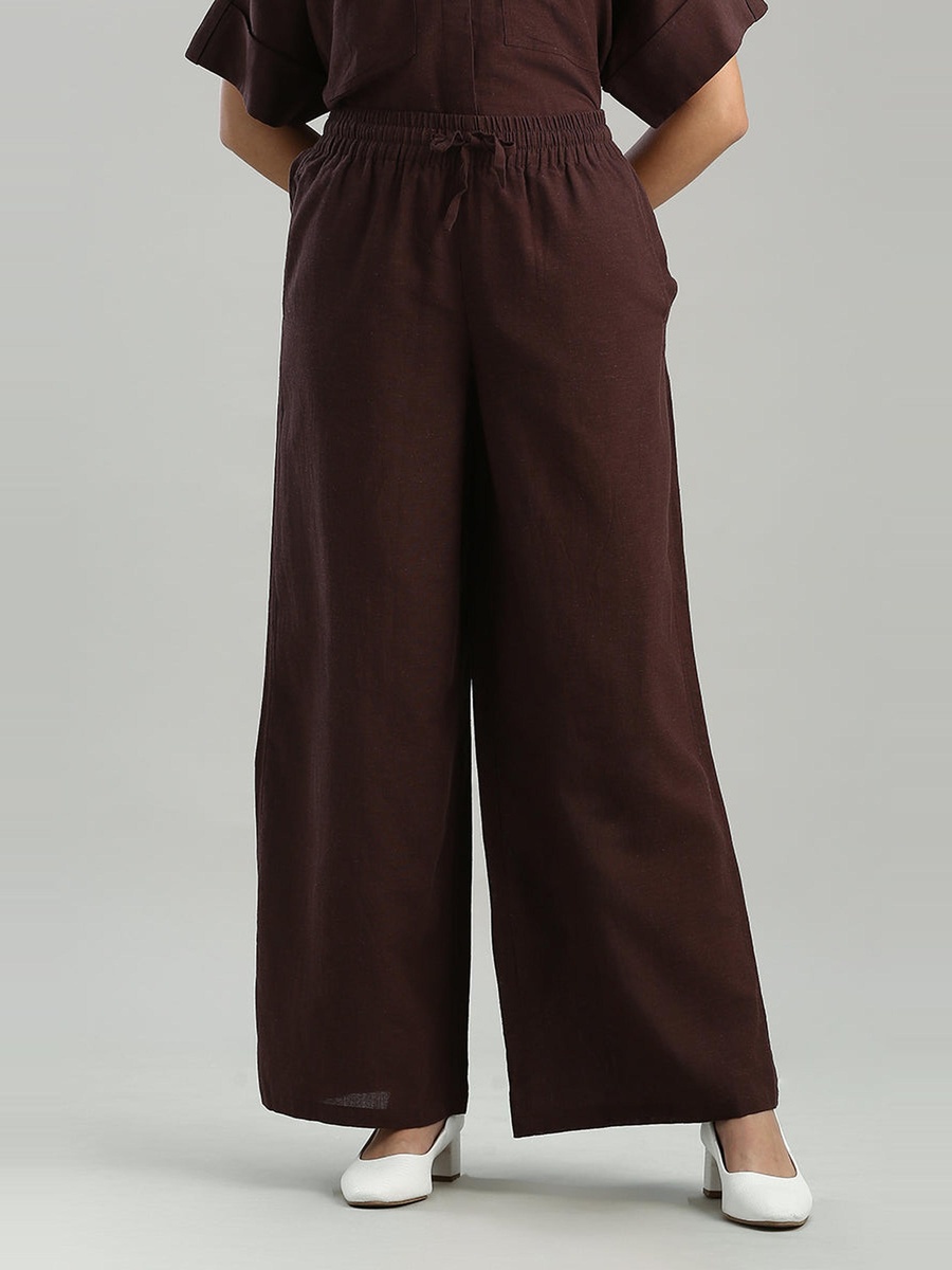 Relaxed Fit Wide Leg Pants
