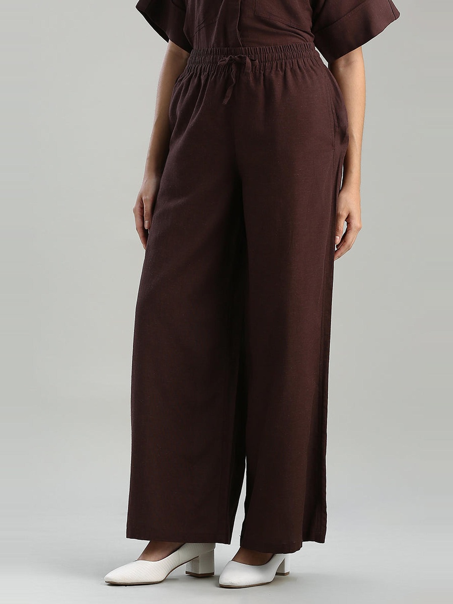 Relaxed Fit Wide Leg Pants