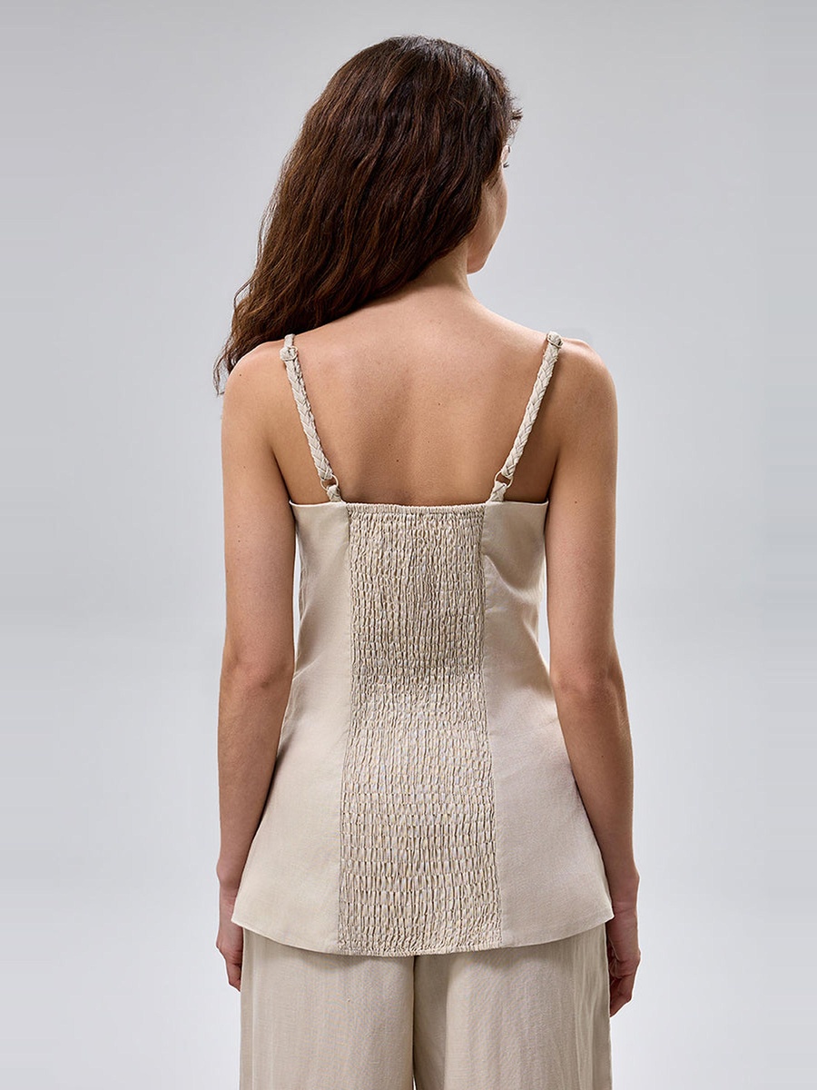 Braided Strap Sleeveless Top